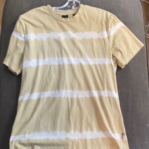 ONLY & SONS Beige and White Striped Tee